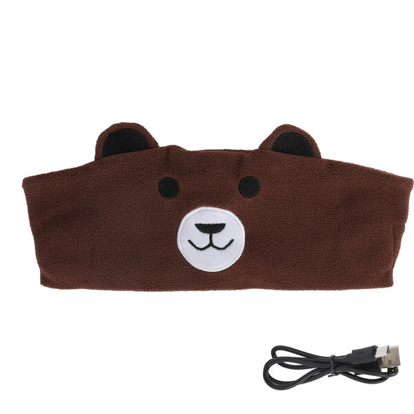 Bluetooth Sleeping Headband Langattomat pehmeät kuulokkeet Sport-pääpanta eläinkuvioilla ChildrenBearille