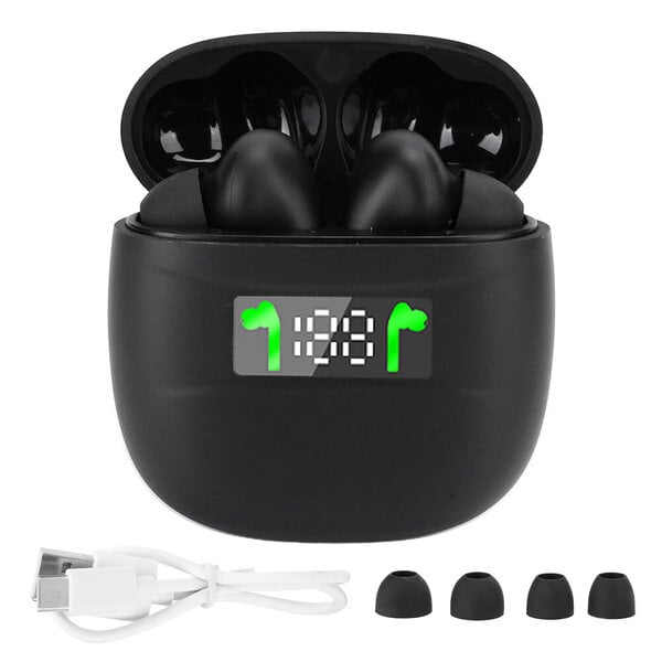 TWS Bluetooth 5.0 -kuulokkeet Sports Mini in Ear Stereo Binaural Communicate Earphone Black