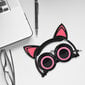 CL107 Cat Ear Taitettava Musiikki Micro USB -kuulokekuulokkeet LED-valolla PC-matkapuhelimeenMusta ja punainen hinta ja tiedot | Kuulokkeet | hobbyhall.fi