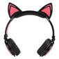 CL107 Cat Ear Taitettava Musiikki Micro USB -kuulokekuulokkeet LED-valolla PC-matkapuhelimeenMusta ja punainen hinta ja tiedot | Kuulokkeet | hobbyhall.fi