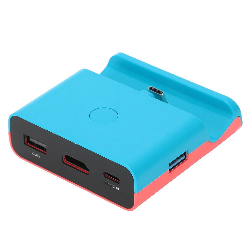 HDMI Video Converter Adapter Switch/Lite Game Machine Kannettava Mini Lataustelakka StandBlue Red hinta ja tiedot | Pelikonsolitarvikkeet | hobbyhall.fi