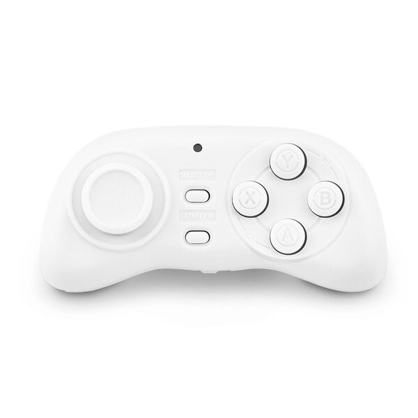 Kannettava langaton Bluetooth-peliohjain Mini Gamepad Joystick Kahva Kaukosuljin Valkoinen