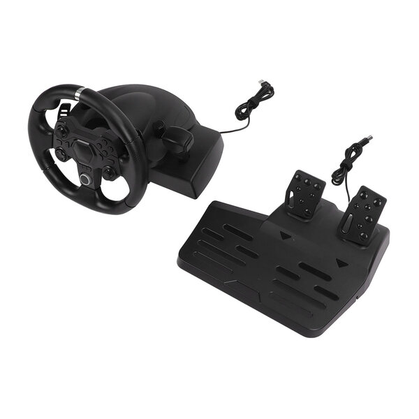 Gaming Vibration Racing Racing 270° Rotation 7 in 1 USB Gaming Racing Wheel ja pedaali PS4:lle