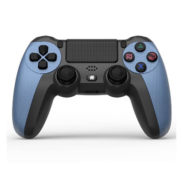 Langaton peliohjain Double Vibration Tarkka ohjaus Bluetooth-peliohjain valopalkkilla PS4 Camouflage Blueille