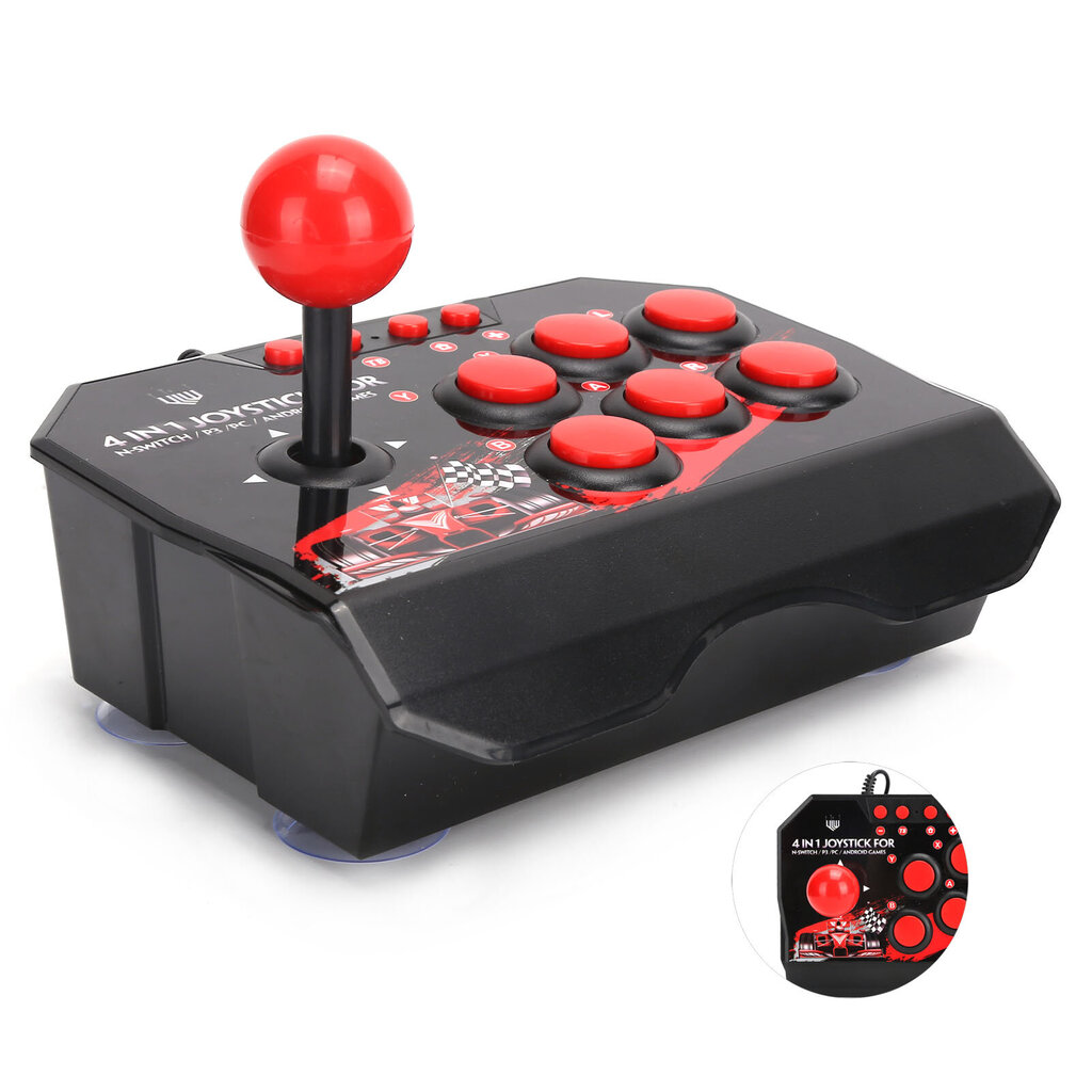 Arcade Fight Stick Wired Arcade Joystick Arcade-pelien tarvikkeet Switchille/PC:lle/PS3:lle hinta ja tiedot | Pelikonsolitarvikkeet | hobbyhall.fi