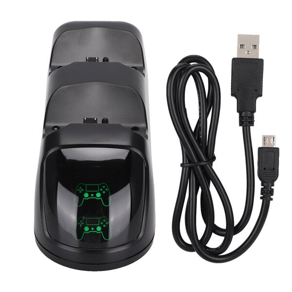 USB 5V Kahva 2-porttinen laturi LED-latausilmaisimella PS4-kahvalle Xbox One/Xbox One S