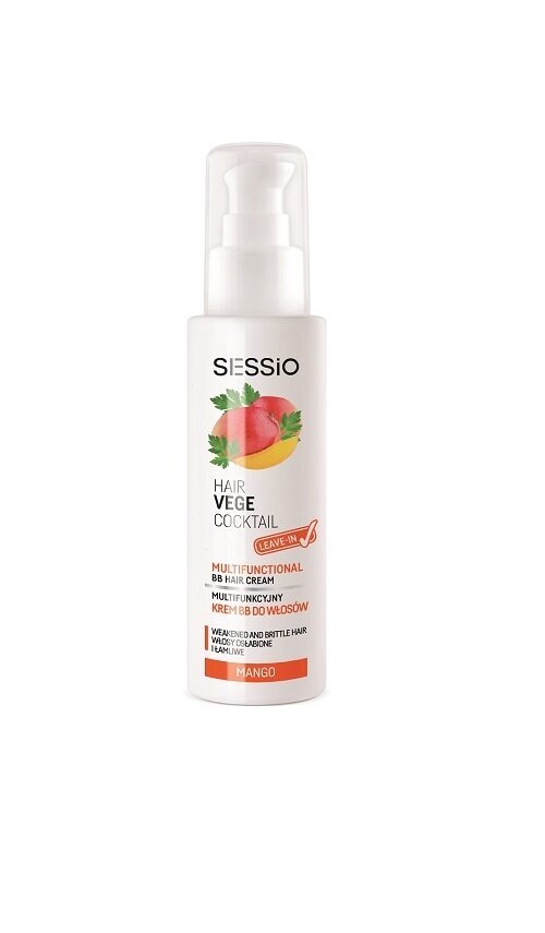 Sessio Hair Vege Cocktail Monitoiminen BB Hair Crem Mango, 100g hinta ja tiedot | Hiusnaamiot, öljyt ja seerumit | hobbyhall.fi