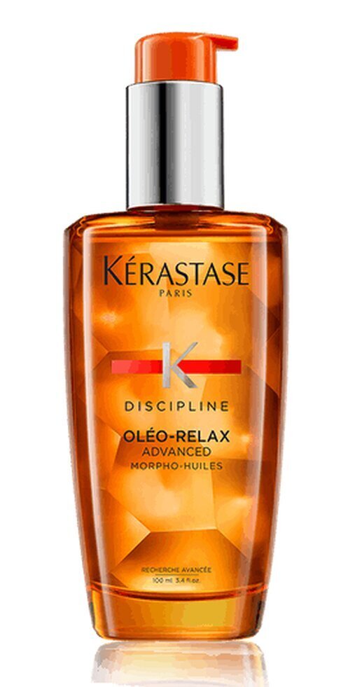 Silottava hiusöljy lämpösuojaan Kérastase Discipline Oleo-Relax Advanced 100 ml hinta ja tiedot | Naamiot, öljyt ja seerumit | hobbyhall.fi