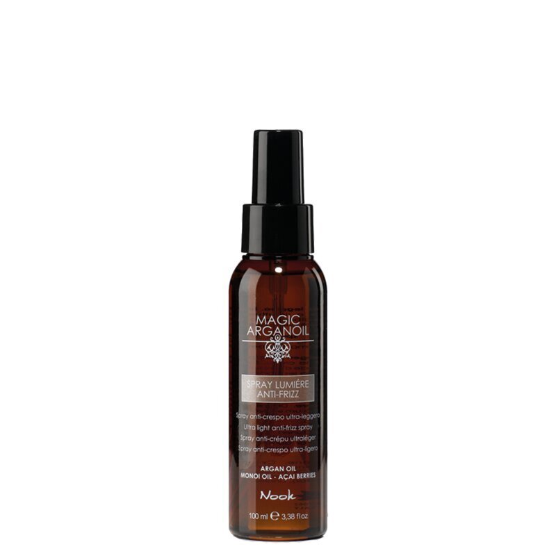 Kevyt hilseenestosuihke Nook Magic Arganoil Anti Frizz, 100 ml hinta ja tiedot | Hiusnaamiot, öljyt ja seerumit | hobbyhall.fi