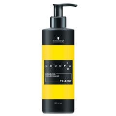 Keltainen naamio Schwarzkopf Professional Chromaid Yellow, 280 ml hinta ja tiedot | Hiusnaamiot, öljyt ja seerumit | hobbyhall.fi