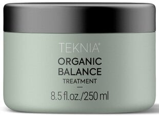 Kosteuttava hiusnaamio Lakme Teknia Organic Balance Treatment, 250 ml hinta ja tiedot | Hiusnaamiot, öljyt ja seerumit | hobbyhall.fi