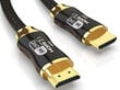 Videokaapeli HDMI 2.1 Ultra High Speed 8K 60Hz 4K 120Hz HQ GOLD 3m hinta ja tiedot | Kaapelit ja adapterit | hobbyhall.fi