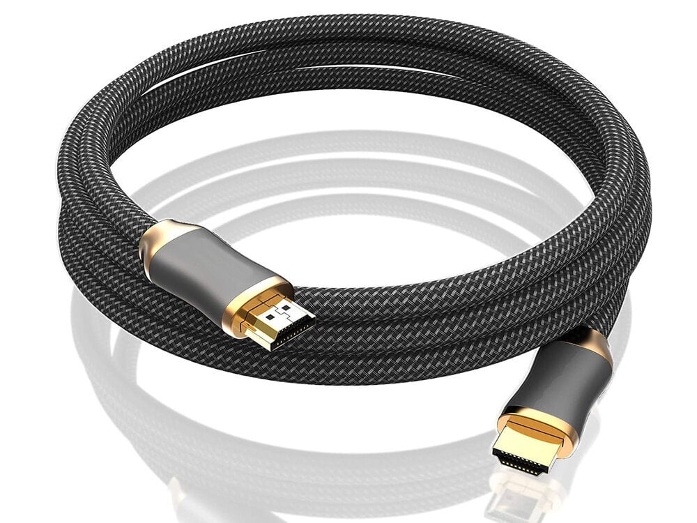 Videokaapeli HDMI 2.1 Ultra High Speed 8K 60Hz 4K 120Hz HQ GOLD 3m hinta ja tiedot | Kaapelit ja adapterit | hobbyhall.fi