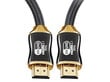 Videokaapeli HDMI 2.1 Ultra High Speed 8K 60Hz 4K 120Hz HQ GOLD 3m hinta ja tiedot | Kaapelit ja adapterit | hobbyhall.fi