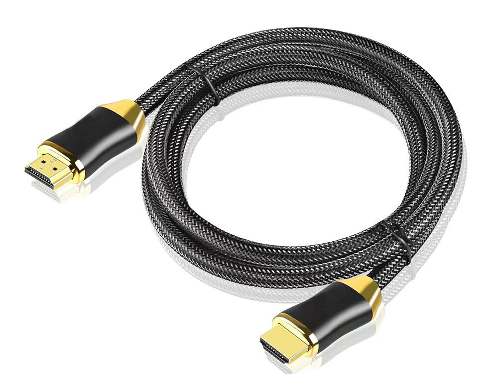 Videokaapeli HDMI 2.1 Ultra High Speed 8K 60Hz 4K 120Hz HQ GOLD 3m hinta ja tiedot | Kaapelit ja adapterit | hobbyhall.fi