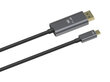 Kaapeli DisplayPort 1.4 - USB Type-C 1,8 metrin päässä Perfee hinta ja tiedot | Kaapelit ja adapterit | hobbyhall.fi