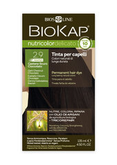 Pitkäkestoinen hiusväri Bios Line Biokap Nutricolor 2.9 Castano Scuro Cioccolato, 140 ml hinta ja tiedot | Hiusvärit | hobbyhall.fi