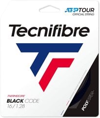 Tennismailan kielet Tecnifibre BLACK CODE 12m, 1,28mm, musta hinta ja tiedot | Tennisvälineet | hobbyhall.fi