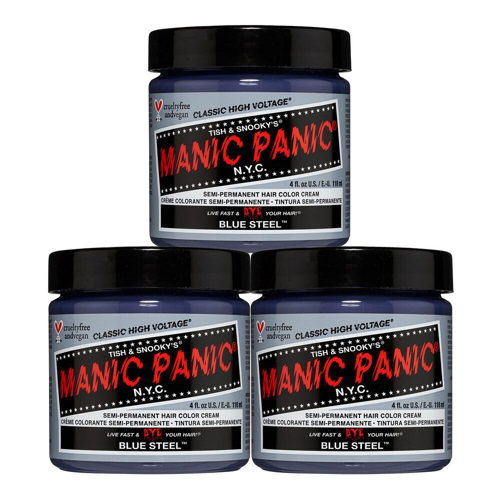 Pitkäkestoinen hiusväri Manic Panic Classic Blue Steel, 118 ml hinta ja tiedot | Hiusvärit | hobbyhall.fi