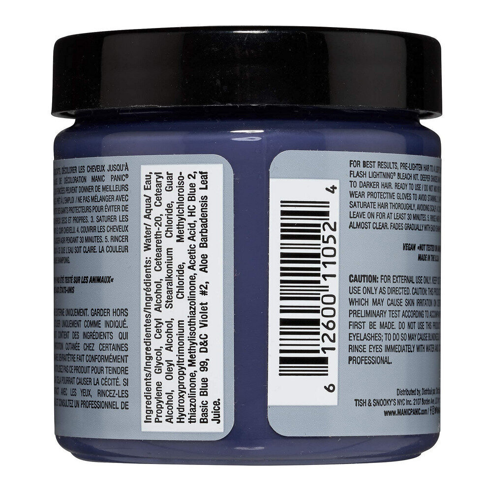 Pitkäkestoinen hiusväri Manic Panic Classic Blue Steel, 118 ml hinta ja tiedot | Hiusvärit | hobbyhall.fi