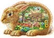 Puinen palapeli ainutlaatuisilla elementeillä "Garden Bunny" Wooden Puzzle 250 pcs / Wooden.city hinta ja tiedot | Palapelit | hobbyhall.fi