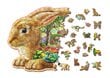 Puinen palapeli ainutlaatuisilla elementeillä "Garden Bunny" Wooden Puzzle 250 pcs / Wooden.city hinta ja tiedot | Palapelit | hobbyhall.fi