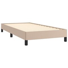 vidaXL Continental sänky patjalla, cappuccinoa, keinonahkaa 90x190 cm hinta ja tiedot | Sängyt | hobbyhall.fi