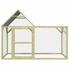 vidaXL Kanahäkki 200x100x150 cm kyllästetty mänty hinta ja tiedot | Pieneläinten häkit ja tarvikkeet | hobbyhall.fi