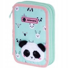 Koulupenaali tarvikkeineen AstraBag AC21 Teddy Panda 503023025, 20,5x13x4,5 cm hinta ja tiedot | Penaalit | hobbyhall.fi