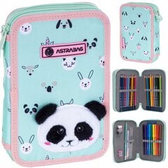 Koulupenaali tarvikkeineen AstraBag AC21 Teddy Panda 503023025, 20,5x13x4,5 cm hinta ja tiedot | Penaalit | hobbyhall.fi