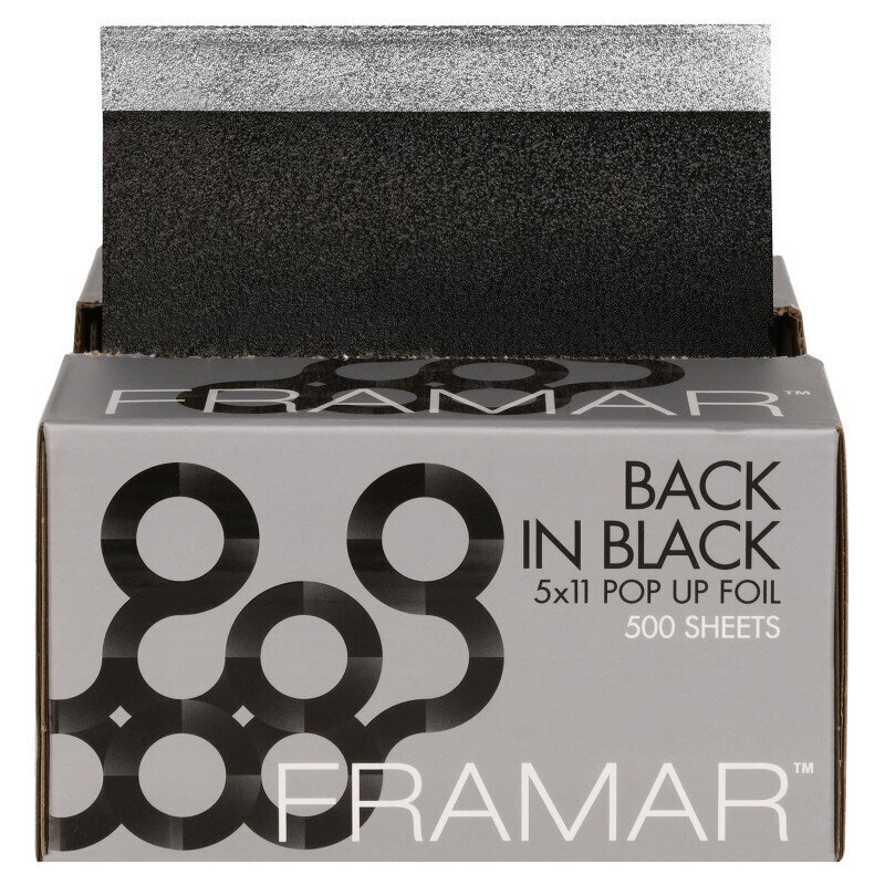 Folio hiusten värjäämiseen Framar Back in Black Pop Up Foil, 12,7 x 27,9 cm hinta ja tiedot | Hiusvärit | hobbyhall.fi