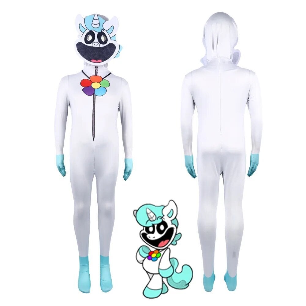 Hymyilevät otokset Poppy Cosplay Lasten puku Halloween Tight Onesie Cosplay Puku Leikkipuku Jumpsuit Body Lapset hinta ja tiedot | Naamiaisasut | hobbyhall.fi