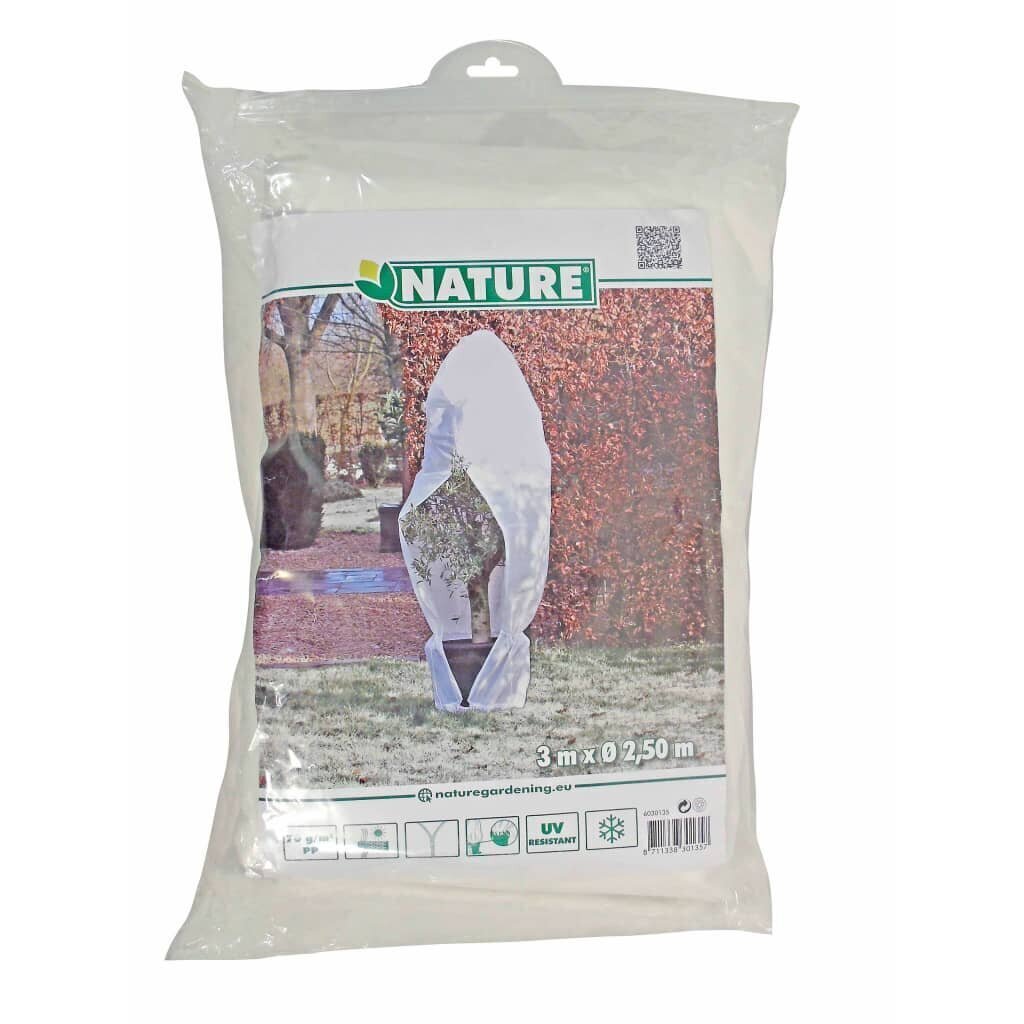 Nature Fleece talvipeite vetoketjulla 70 g/m² valkoinen 2,5x2,5x3 m hinta ja tiedot | Puutarhatyökalut | hobbyhall.fi