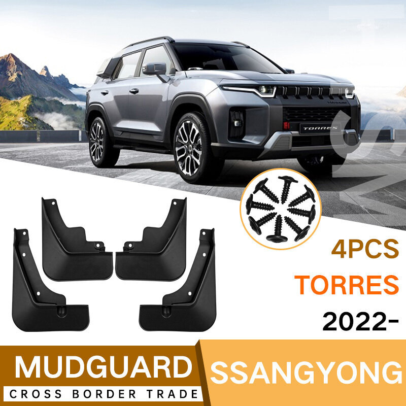 Auton lokasuojat lokasuojat Ssangyong Torres 2022 lokasuojan läppä roiskesuojat lokasuojan tarvikkeet hinta ja tiedot | Lisätarvikkeet autoiluun | hobbyhall.fi