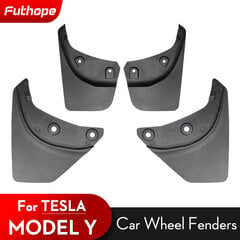 Futhope 4PCS Edessä Taka Lokasuojat Alkuperäisen mallin Vaihto roiskesuojan lokasuoja Tesla Model Y 2021 ~ 2024 autolle hinta ja tiedot | Lisätarvikkeet autoiluun | hobbyhall.fi