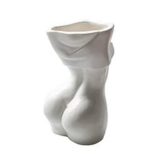 Body Art Vase Nainen Planter Pot Keraaminen veistos maljakot, ihmisen kukka maljakko hartsi maljakot naismuotoinen Butt kasvi potti salaojitusreikien kanssa, matta valkoinen hinta ja tiedot | Maljakot | hobbyhall.fi