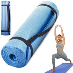 Fitness-matto Perfee 180x60 cm, sininen hinta ja tiedot | Joogamatot | hobbyhall.fi