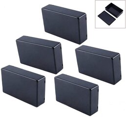 Zyyini Vedenpitävä laatikkosarja Musta 5 kpl 10 x 6 x 2,5 cm 10 x 6 x 2,5 cm hinta ja tiedot | Säilytyslaatikot ja -korit | hobbyhall.fi