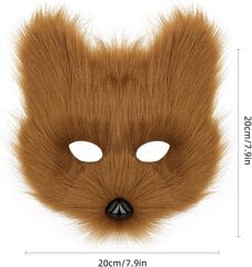 Tekoturkista Fox Tail Cat Wolf Cosplay-asusetti Pehmonaamio Pörröinen Tassu Käsineet Halloween Joulujuhla Tytöille Naisille hinta ja tiedot | Naamiaisasut | hobbyhall.fi