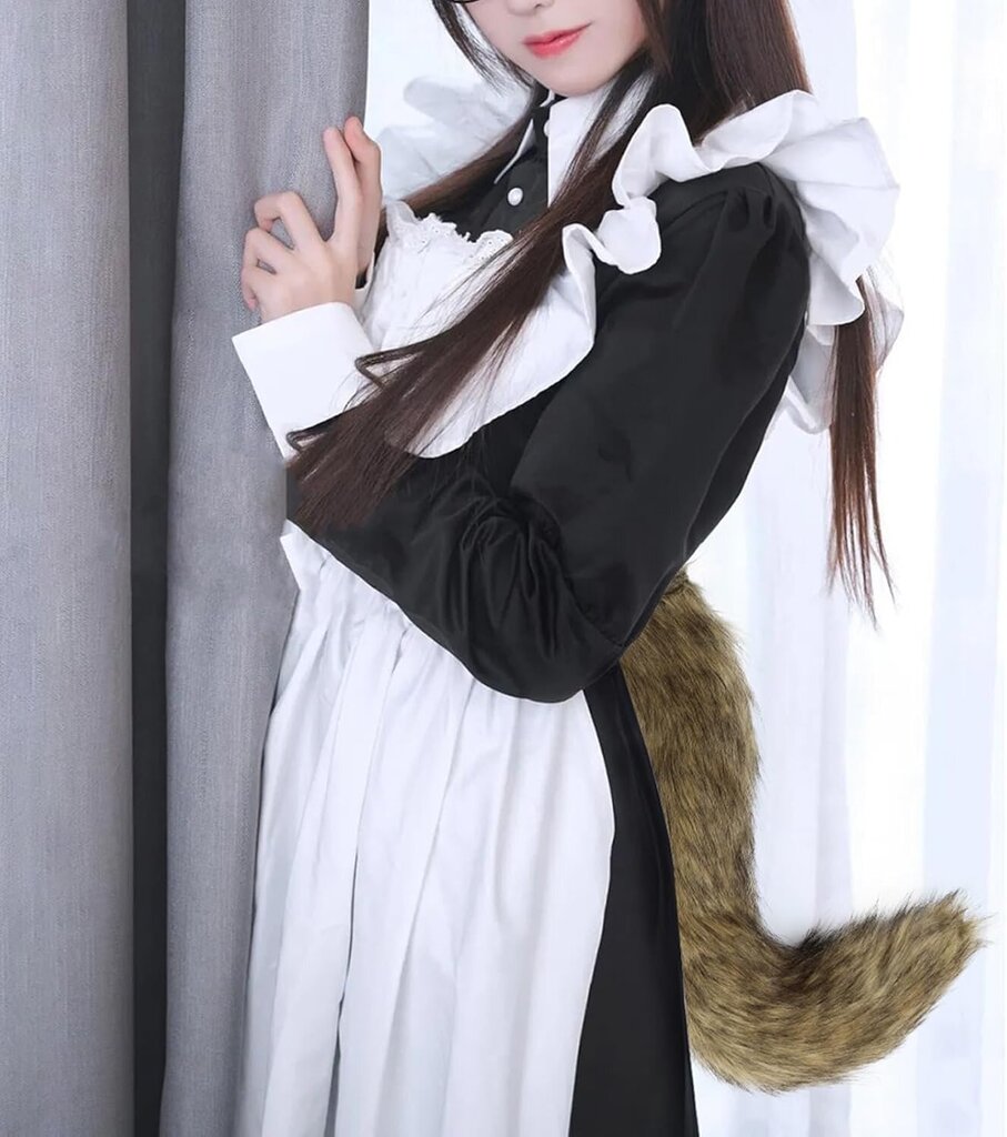 Tekoturkista Fox Tail Cat Wolf Cosplay-asusetti Pehmonaamio Pörröinen Tassu Käsineet Halloween Joulujuhla Tytöille Naisille hinta ja tiedot | Naamiaisasut | hobbyhall.fi