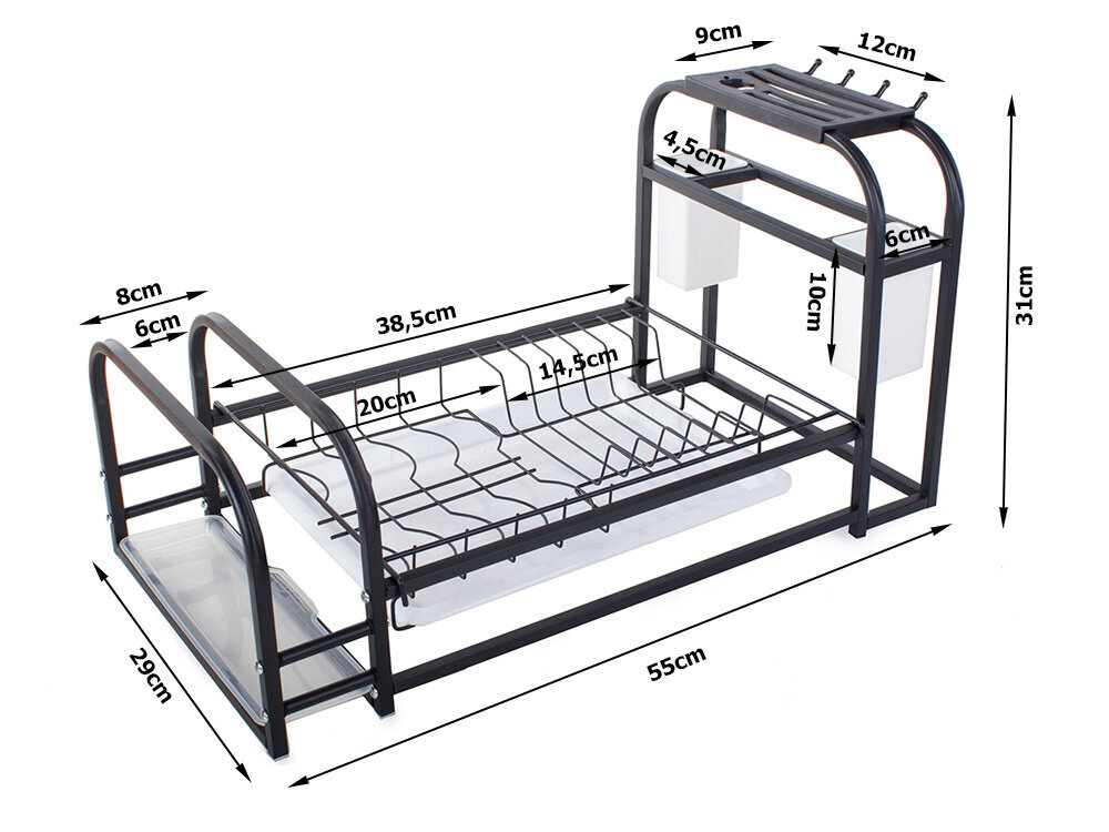 Astiankuivausrumpu tarjottimella Perfee hinta ja tiedot | Keittiövälineet | hobbyhall.fi