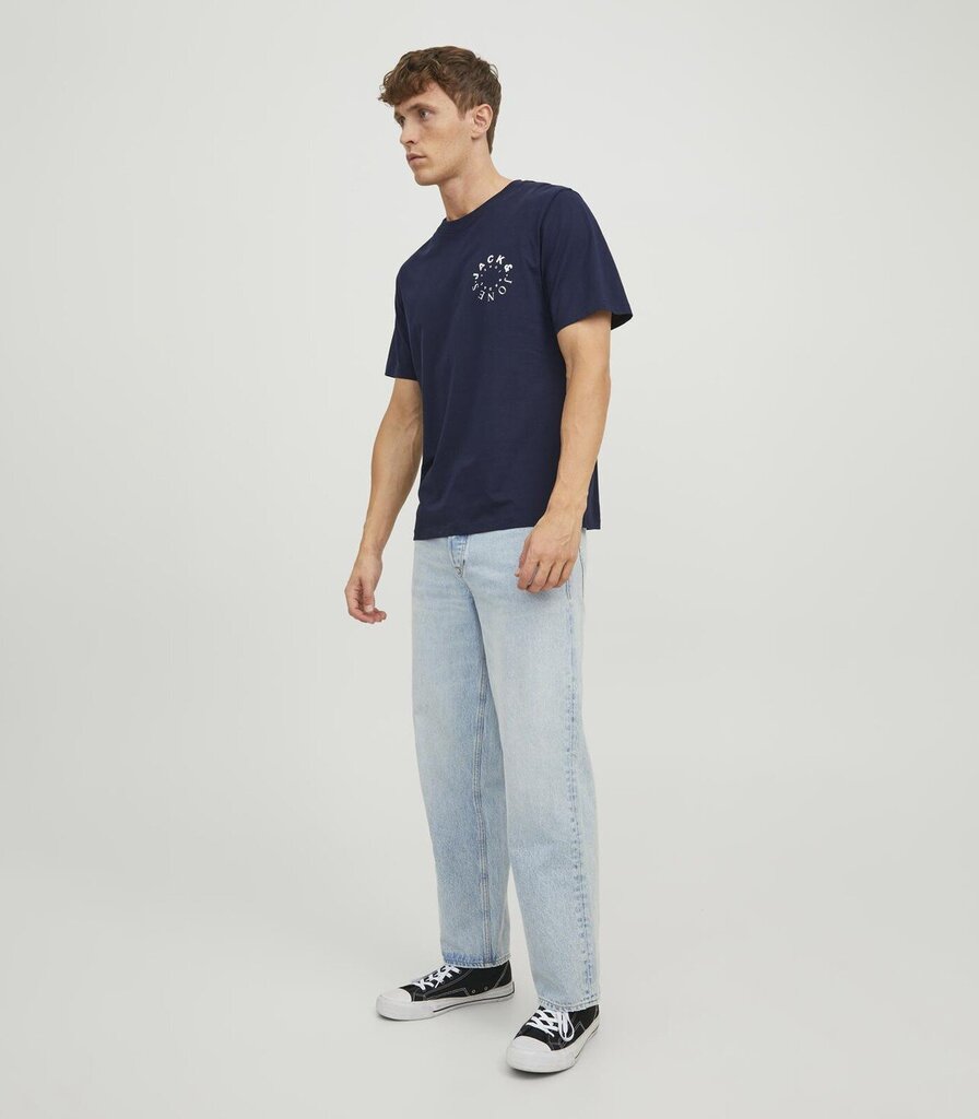 Jack & Jones Miesten T-paita 12242554*03, laivastonsininen 5715429778717 hinta ja tiedot | Miesten T-paidat | hobbyhall.fi