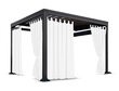 Gazebo verho Mariall ZMOS-10, 155x260 cm, valkoinen hinta ja tiedot | Puutarhapaviljongit | hobbyhall.fi