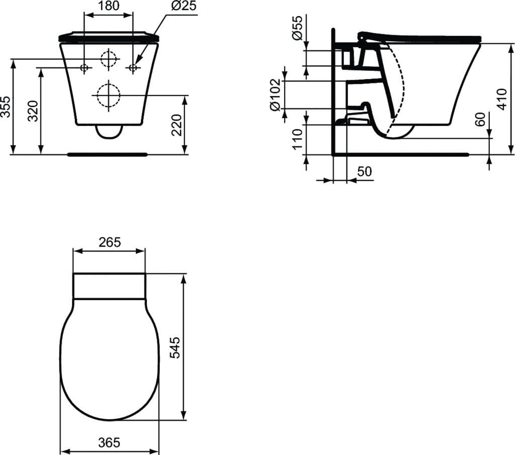 WC Ideal Standard Connect Air Rimless Soft Close hinta ja tiedot | WC-istuimet | hobbyhall.fi