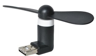 Iso Trade Black Micro USB tuuletin hinta ja tiedot | Tuulettimet | hobbyhall.fi