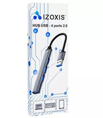 USB-keskitin - 4 USB-liitäntää, Izoxis hinta ja tiedot | Adapterit | hobbyhall.fi