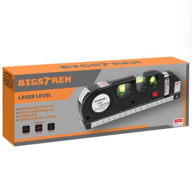 Lasertason pituus 250 cm Bigstren 21747 hinta ja tiedot | Käsityökalut | hobbyhall.fi