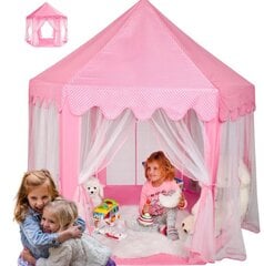 Lasten teltta Kruzzel XXL Princess Castle, pinkki hinta ja tiedot | Lasten leikkimökit ja -teltat | hobbyhall.fi