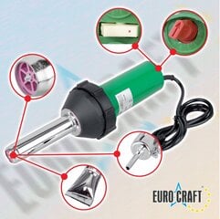 Lämpöpistooli Euro Craft 1200 W 10 V 600 °C hinta ja tiedot | Kuumailmapuhaltimet | hobbyhall.fi