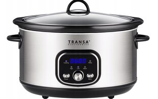 Hidas liesi "Transa Electronics SlowCooker Medium" 4,5 l hopea/harmaa 280 W hinta ja tiedot | Höyry- ja monitoimikattilat | hobbyhall.fi